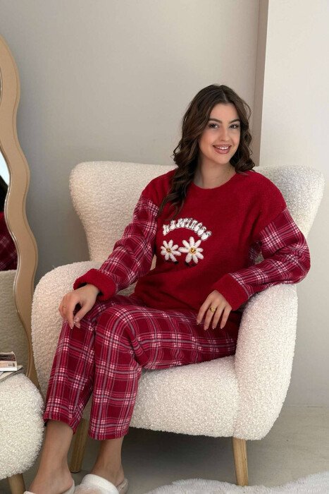 TWO FLOWERS WOMEN PYJAMAS BURGUNDY/VISHNJE - 2