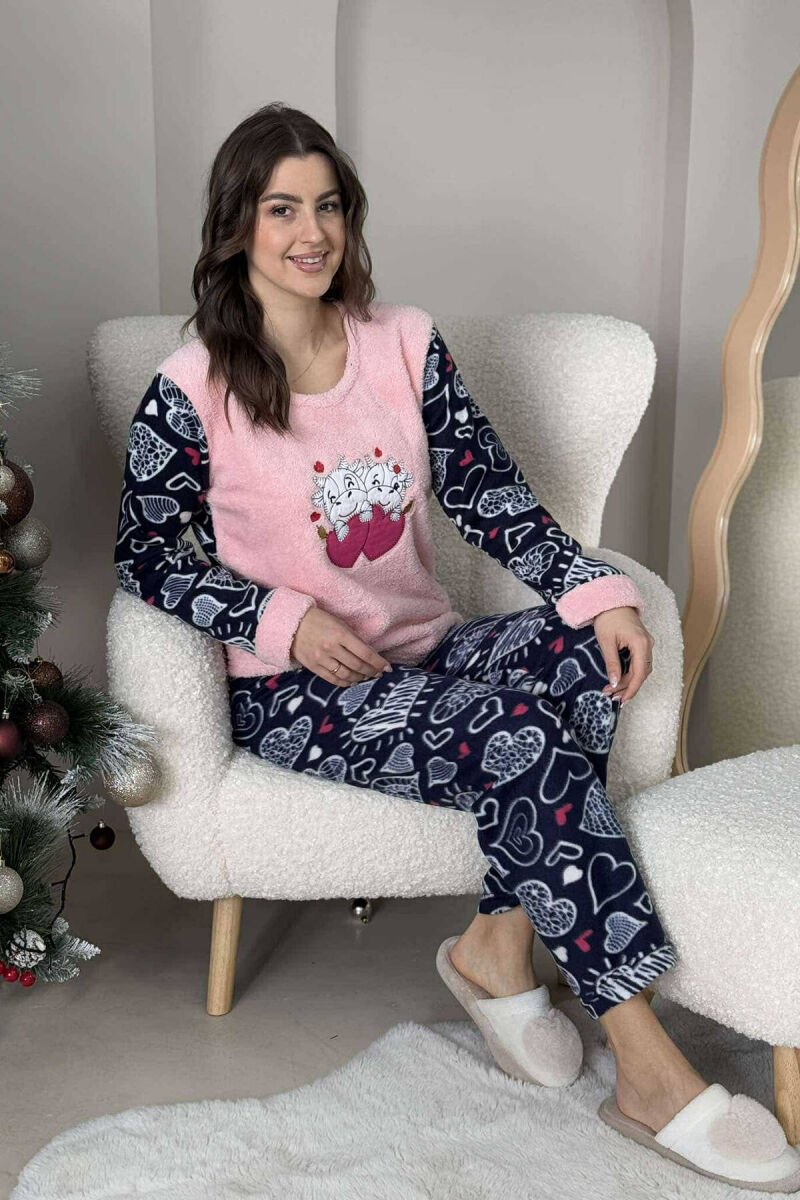 TWO HEARTS WOMEN PYJAMAS PINK/ROZE - 5