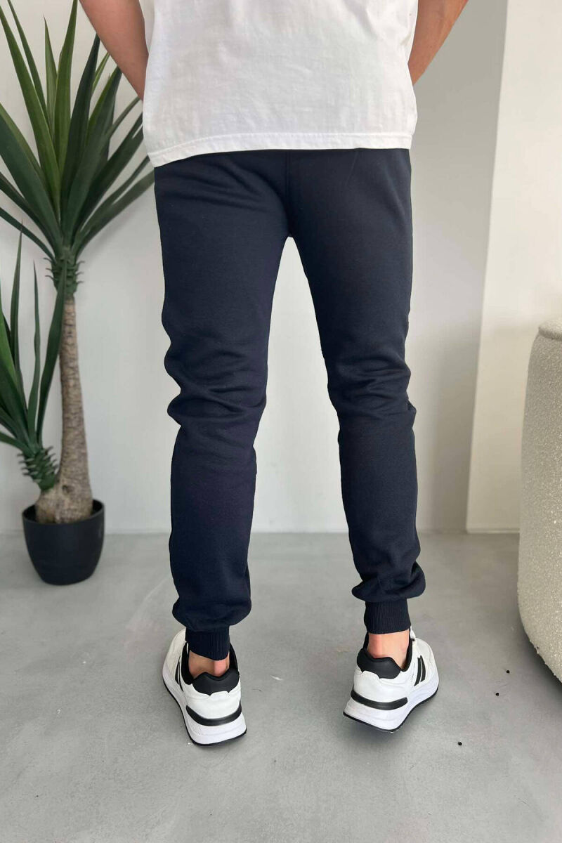 TWO LINES FLUFFY MEN SWEATPANTS BLUE/BLU - 3