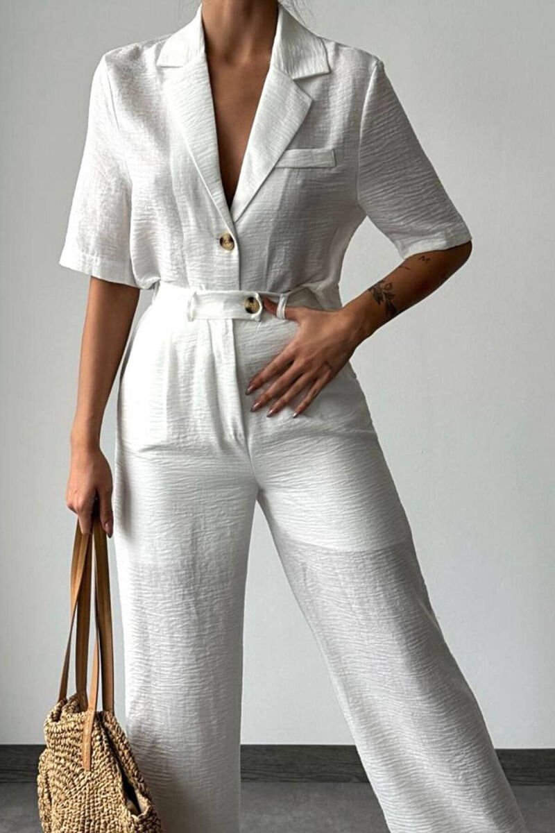 TWO PICES SET LINEN WOMAN WHITE-E BARDHE - 1
