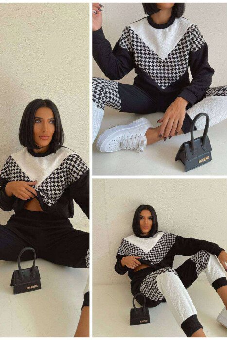 TWO PIECE WOMAN SET BLACK-GREY/ZEGR 