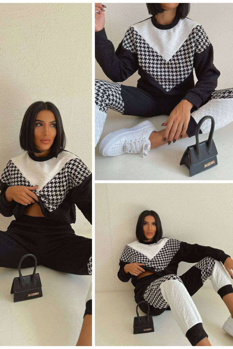 TWO PIECE WOMAN SET BLACK-GREY/ZEGR - 1