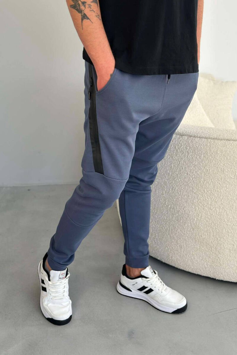 TWO POCKET MEN SWEATPANTS BABY BLUE/BLU BY - 2