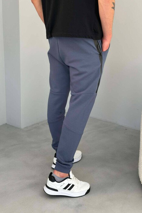 TWO POCKET MEN SWEATPANTS BABY BLUE/BLU BY - 4