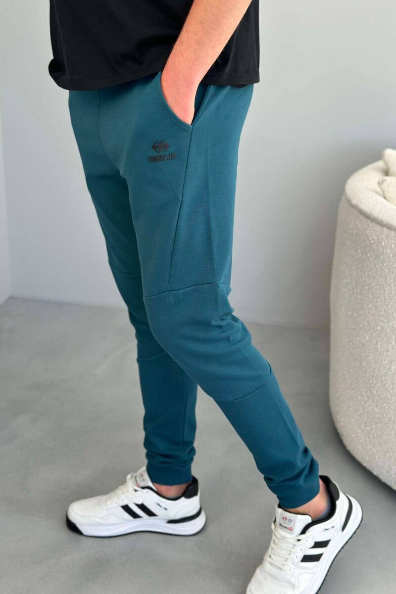 TWO POCKET MEN SWEATPANTS NAVY BLUE/BLU MARINE - 3
