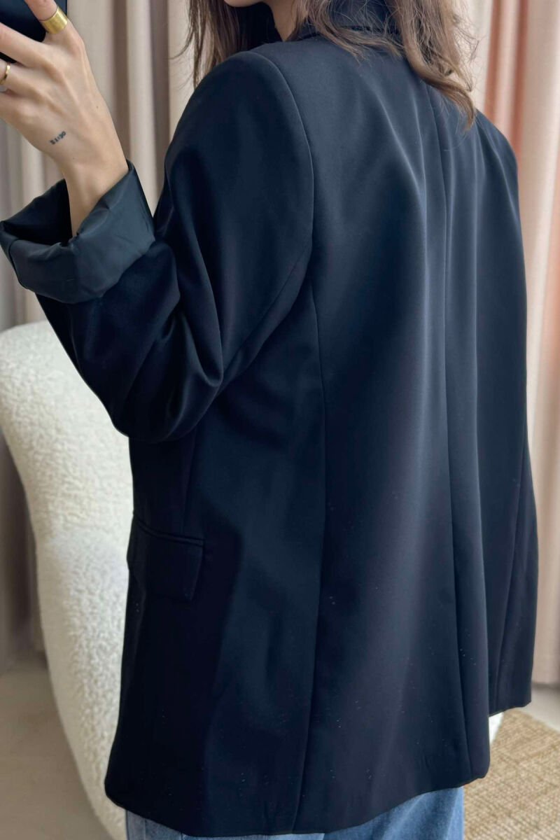 TWO POCKETS JACKET WOMAN BLACK/ E ZEZE - 7