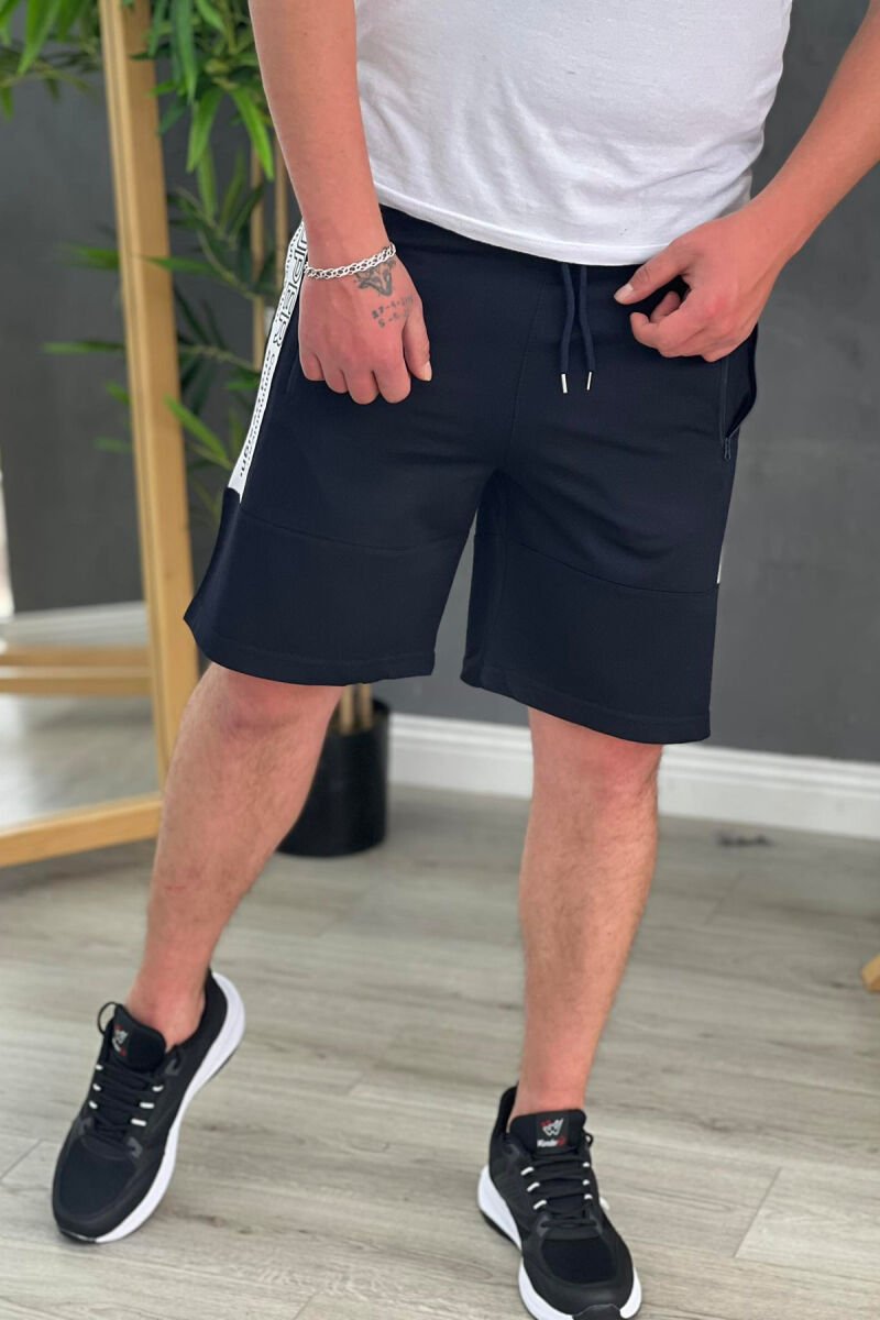 UPER SHORTS ONE COLOR MAN DARK BLUE/BEE - 1
