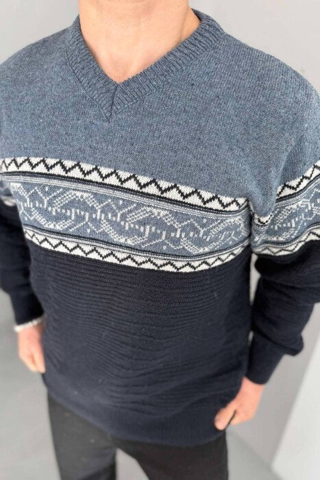 TRIKO PËR MESHKUJ NË NGJYRËN BLU E ERRËT - KLAUDIO FASHION