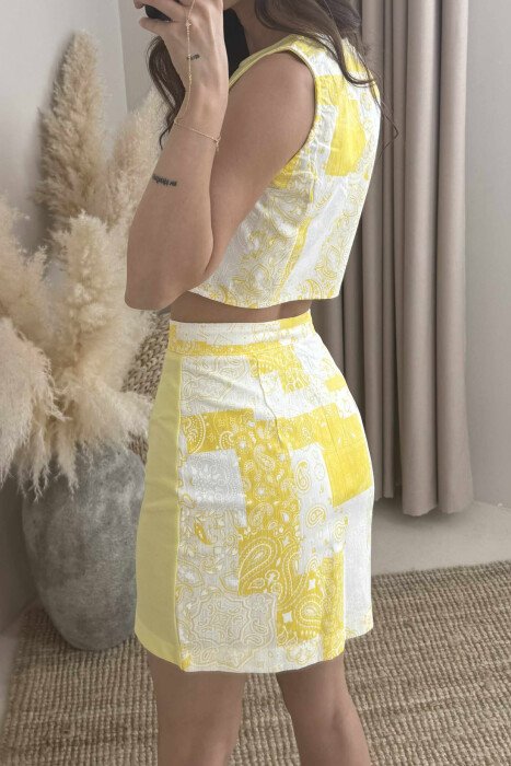 VEST+SHORT SKRIT TWO COLORS WPMAN SET YELLOW/E VERDHE - 4