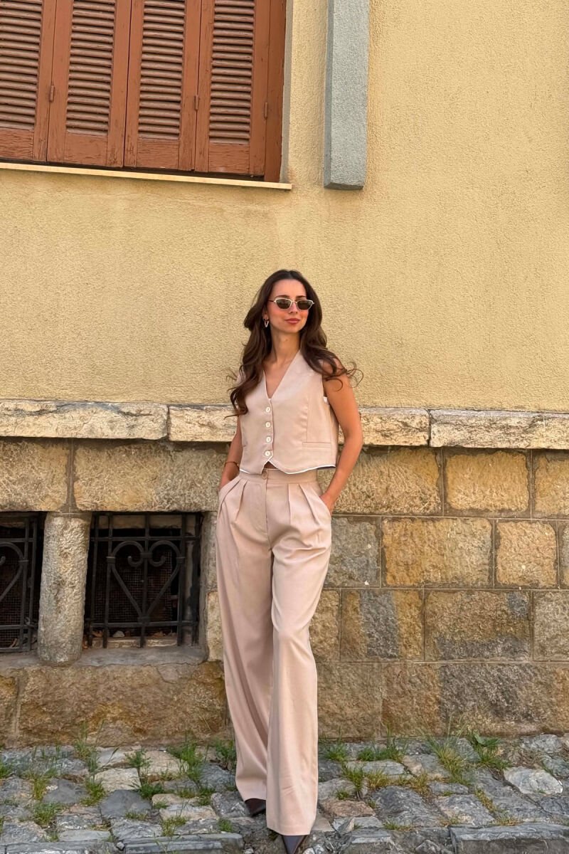 VEST+TROUSERS WOMAN SET LIGHT BEIGE/BZHZB - 4