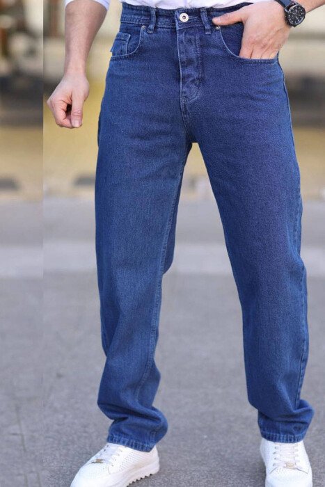 WIDE LEG SIMPLE MEN JEANS BLUE/BLU 