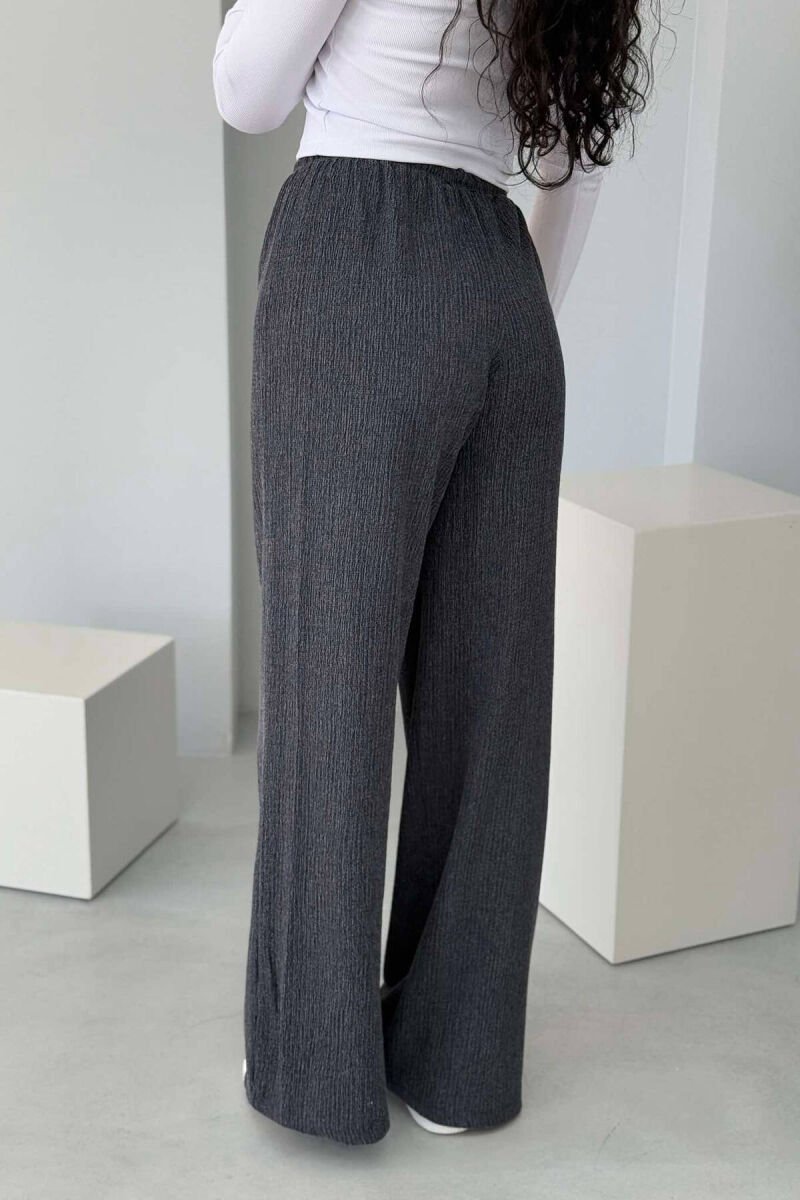 WIDE LEG ONE COLOR WOMEN SWEATPANTS GREY/GRI - 6