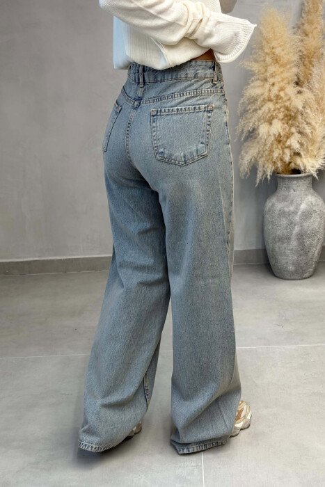 WIDE LEG SIMPLE WOMEN JEANS BEAUBLUE/BBL - 2
