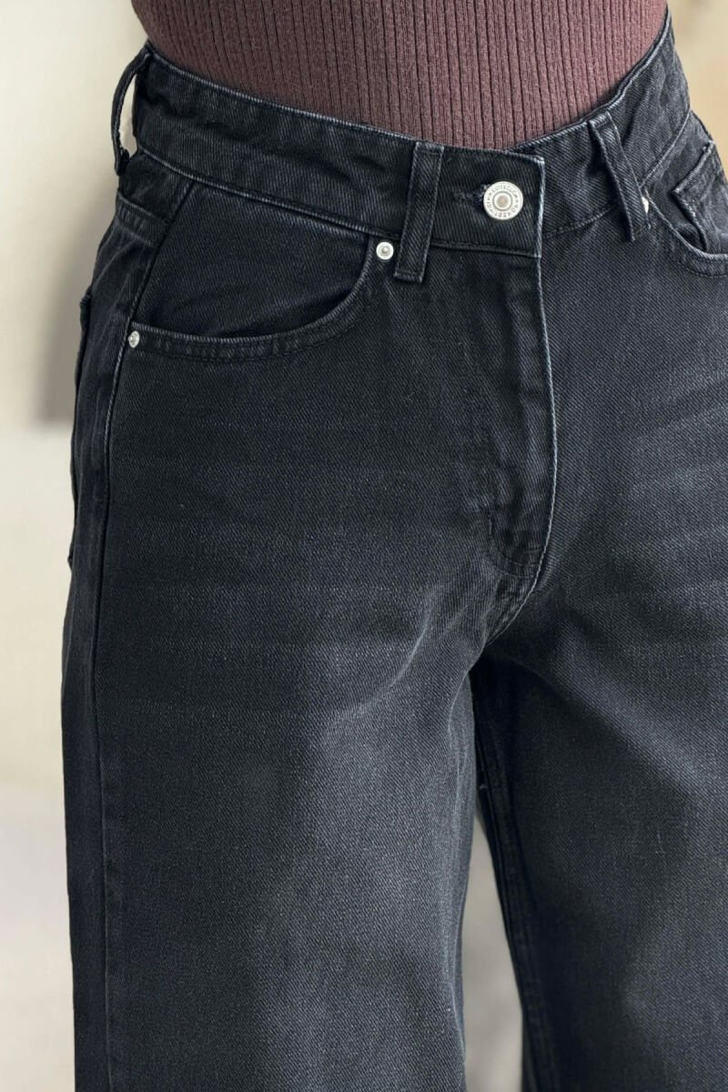 WIDE LEG SIMPLE WOMEN JEANS BLACK/ E ZEZE - 3