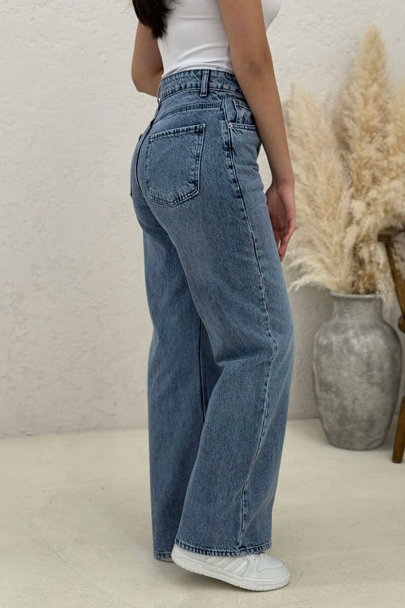 WIDE LEG WOMAN JEANS BABY BLUE/BLU BY - 4
