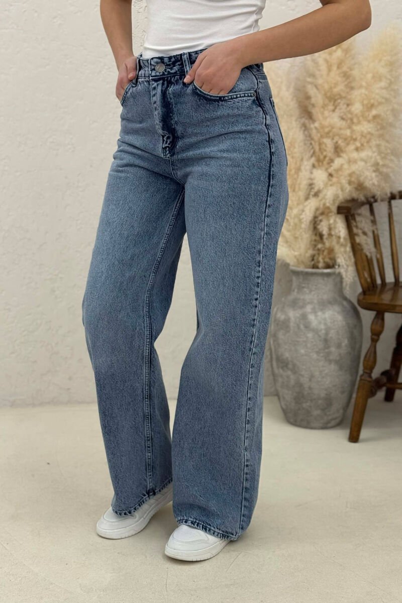 WIDE LEG WOMAN JEANS BABY BLUE/BLU BY - 5