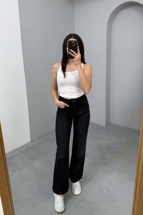 WIDE LEG WOMAN JEANS BLACK/ E ZEZE - 2