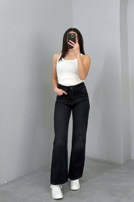 WIDE LEG WOMAN JEANS BLACK/ E ZEZE - 1