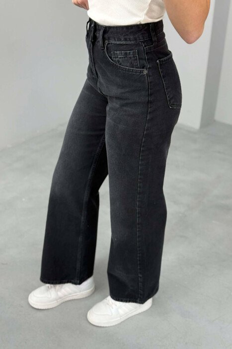 WIDE LEG WOMAN JEANS BLACK/ E ZEZE - 4