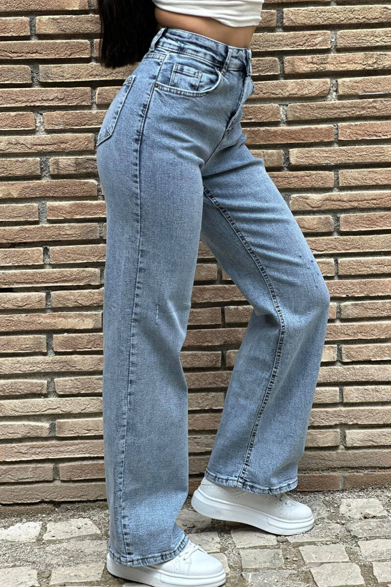 WIDE LEG WOMAN JEANS LIGHTBLUE/BZ - 2