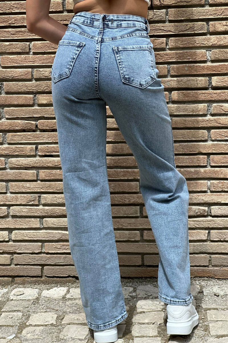 WIDE LEG WOMAN JEANS LIGHTBLUE/BZ - 4