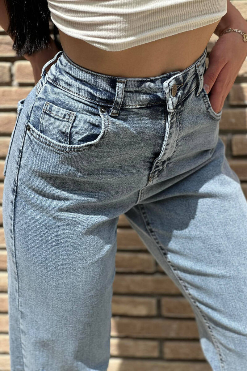 WIDE LEG WOMAN JEANS LIGHTBLUE/BZ - 6
