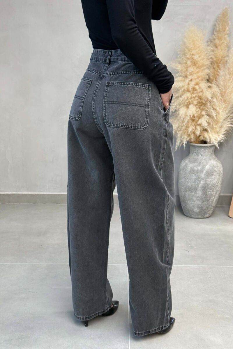 WIDE LEG WOMEN JEANS GREY/GRI - 3