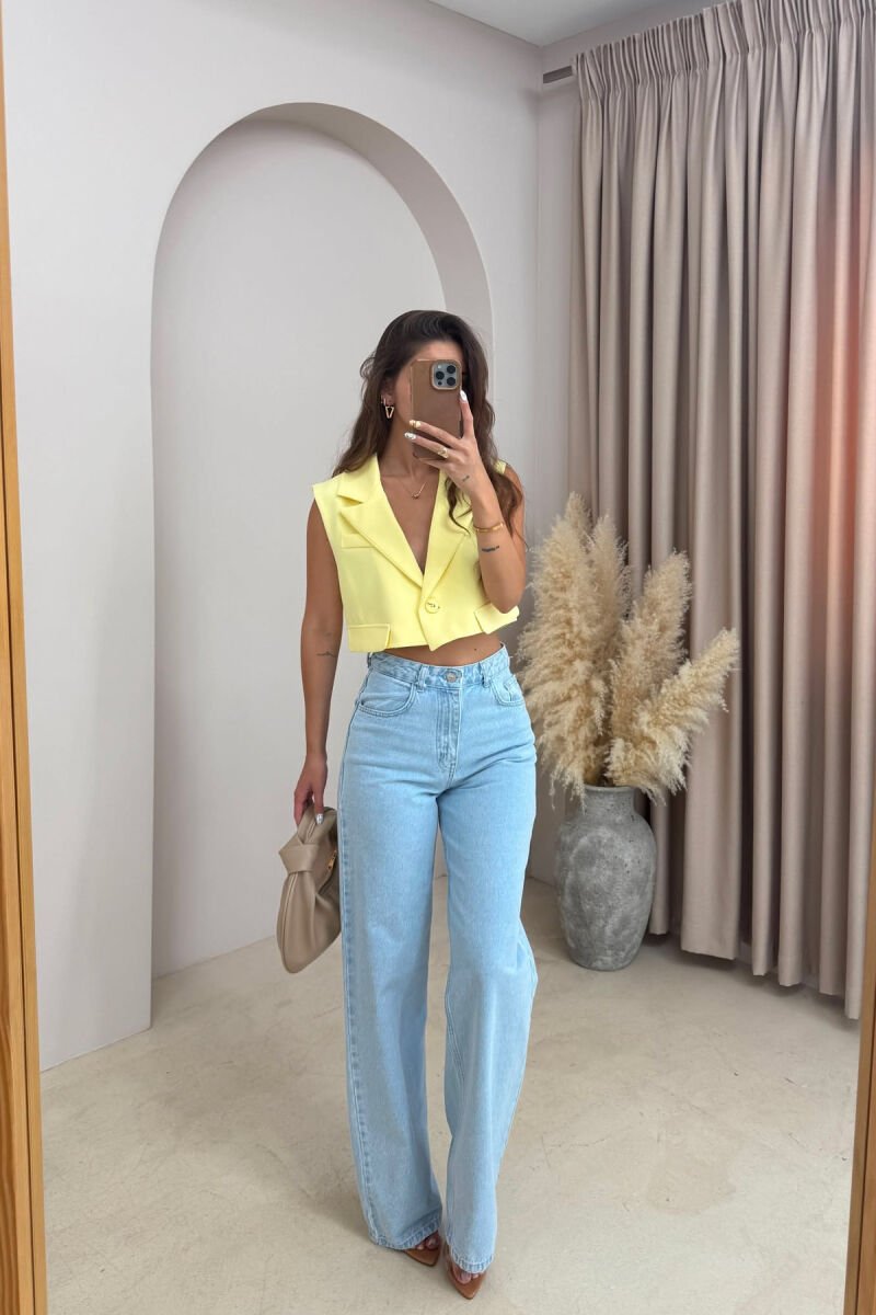 WIDE LEG WOMEN JEANS LIGHTBLUE/BZ - 2