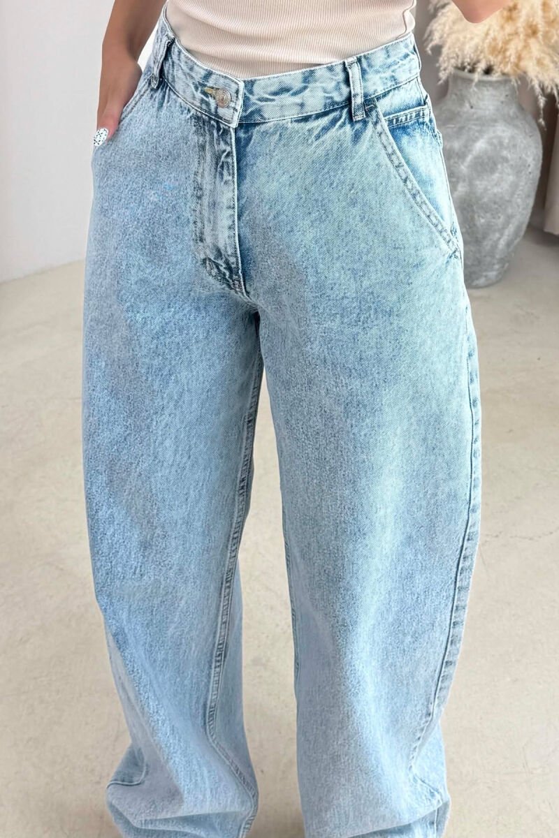 WIDE LEG WOMEN JEANS LIGHTBLUE/BZ - 2