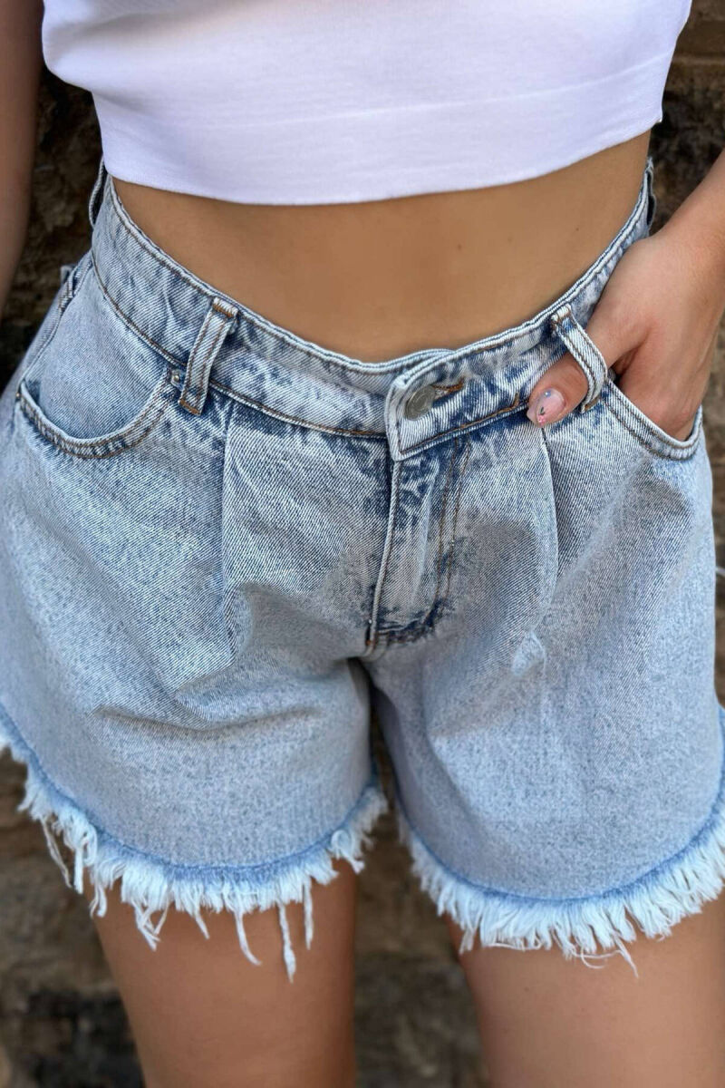 WIDE WOMAN SHORT JEANS LIGHTBLUE/BZ - 3