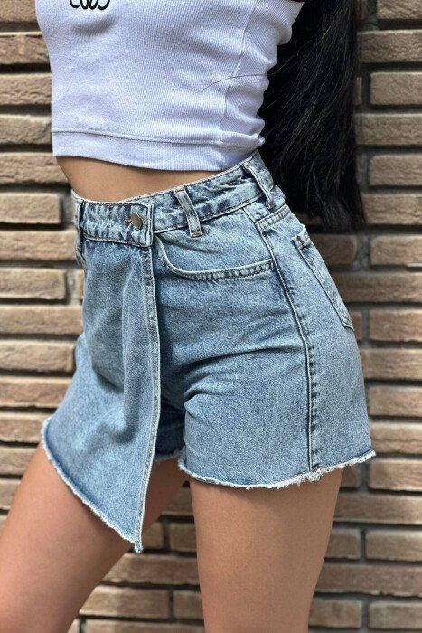 WOMAN SHORT JEANS BLUE/BLU - 2