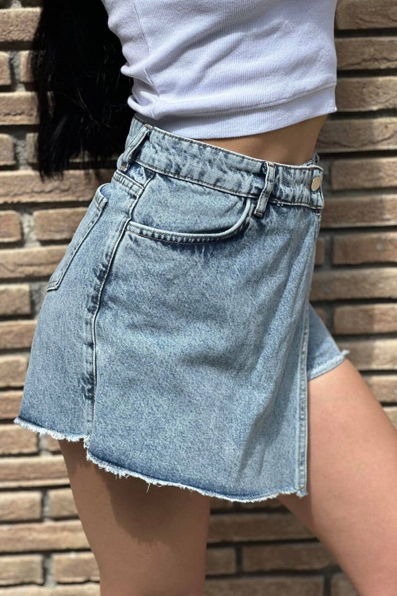 WOMAN SHORT JEANS BLUE/BLU - 4