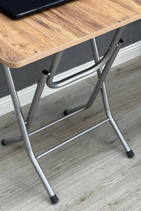 WOODEN SIMPLE FOLDING TABLE LIGHT BROWN/KAZB - 7