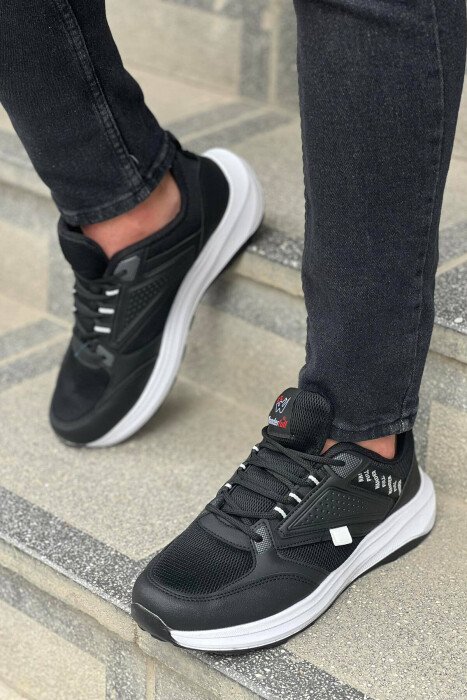 WRITING SNEAKERS MEN BLACK-WHITE/ZB - 3