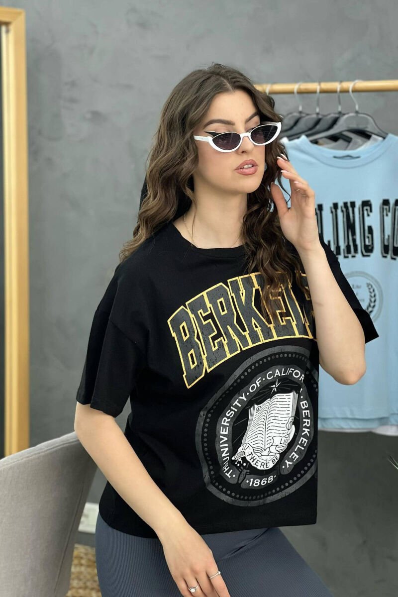 WRITING WOMEN T-SHIRT BLACK/ E ZEZE - 3