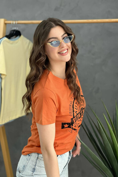 WRITING WOMEN T-SHIRT BRICK/TULLE - 3