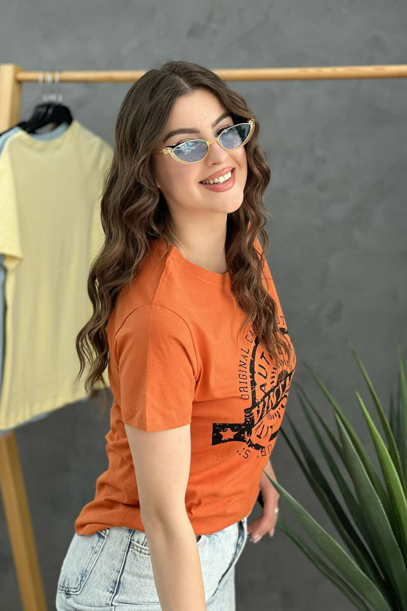 WRITING WOMEN T-SHIRT BRICK/TULLE - 3