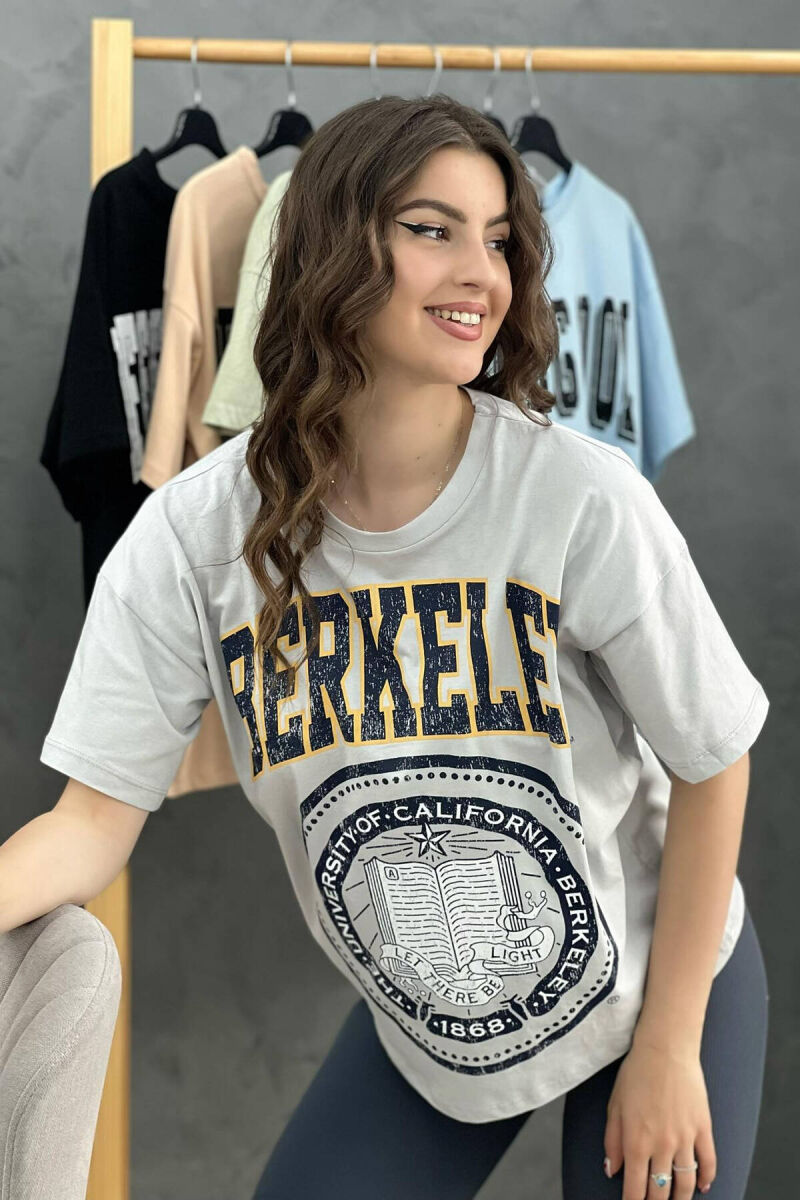 WRITING WOMEN T-SHIRT GREY/GRI - 2