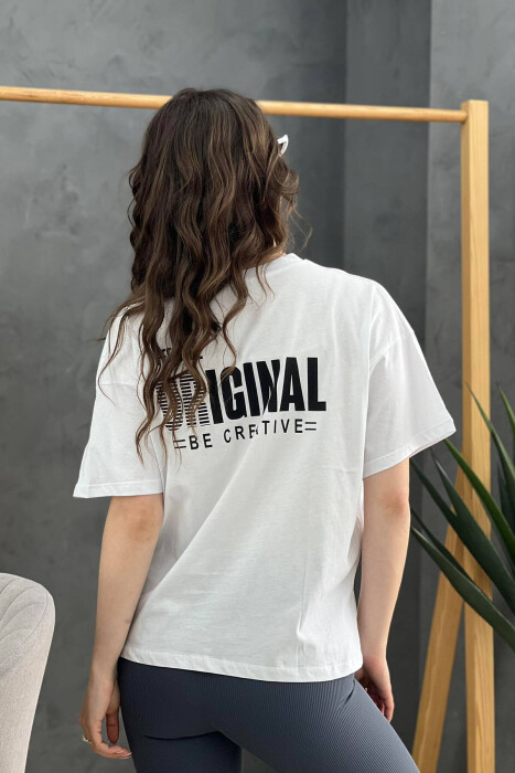 WRITING WOMEN T-SHIRT WHITE-E BARDHE - 7