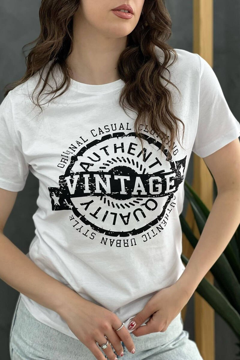 WRITING WOMEN T-SHIRT WHITE-E BARDHE - 2