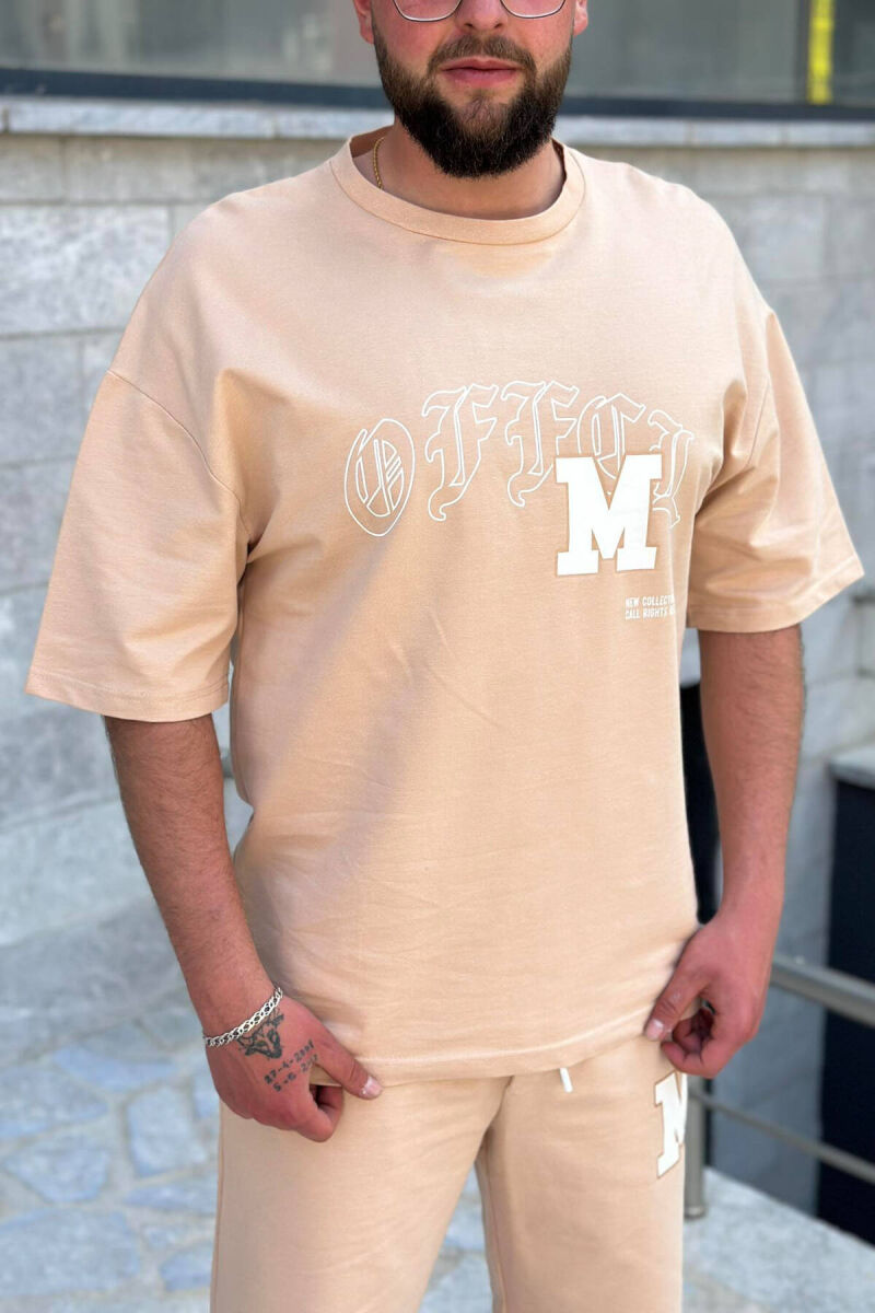 WRITTINGS COTTON MEN SWEATSUIT SET BEIGE/BEZHE - 5
