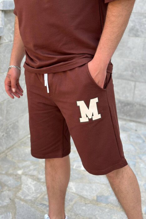 WRITTINGS COTTON MEN SWEATSUIT SET BROWN/KAFE - 5