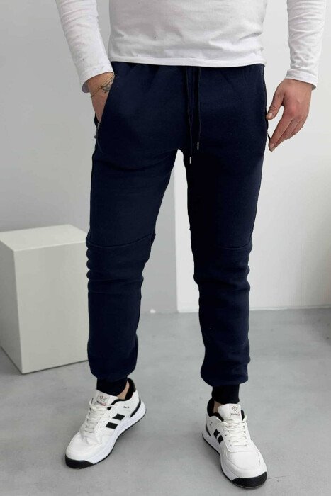 TUTA ME PUSH ME PAK SHKRIME PËR MESHKUJ NË NGJYRËN BLU - KLAUDIO FASHION