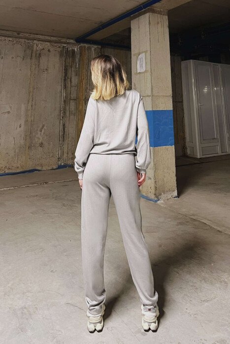 WRITTINGS STRIPED WOMEN SET GREY/GRI - 6