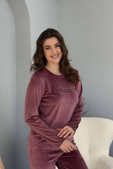 ONE COLOR WRITTINGS WOMEN PYJAMAS VINEGAR/UTHULL - 2