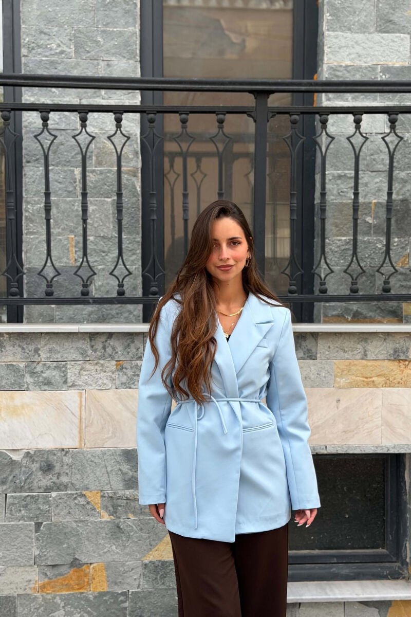 XHAKETE NJE NGJYRESHE ME LIDHESE NE BEL PER FEMRA NE NGJYRE BABY BLU - 1