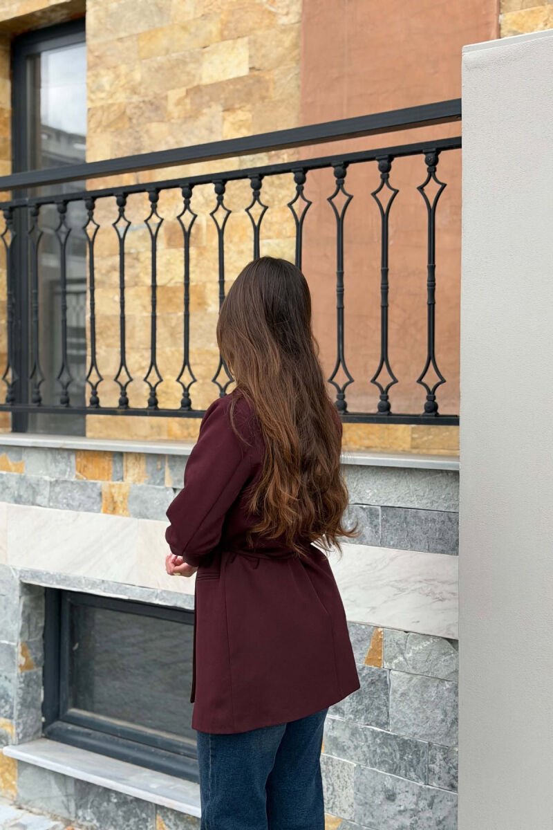 XHAKETE NJE NGJYRESHE ME LIDHESE NE BEL PER FEMRA NE NGJYRE VISHNJE - 2
