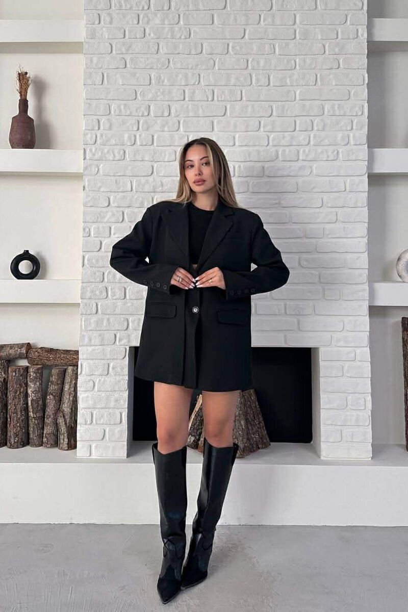 XHAKETE KLASIKE ME BUTONA PER FEMRA NE NGJYRE TE ZEZE - 4