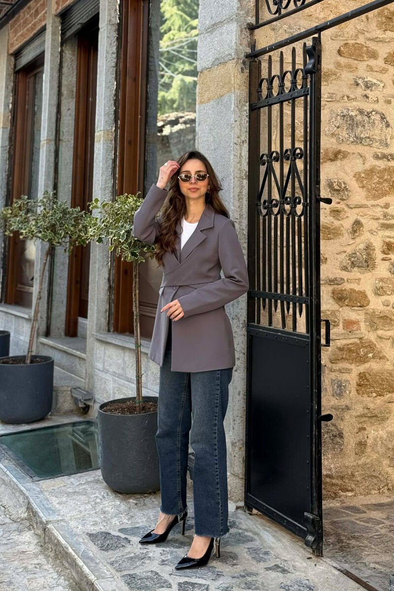 XHAKETE KLASIKE ME LIDHESE PER FEMRA NE NGJYRE GRI - 2