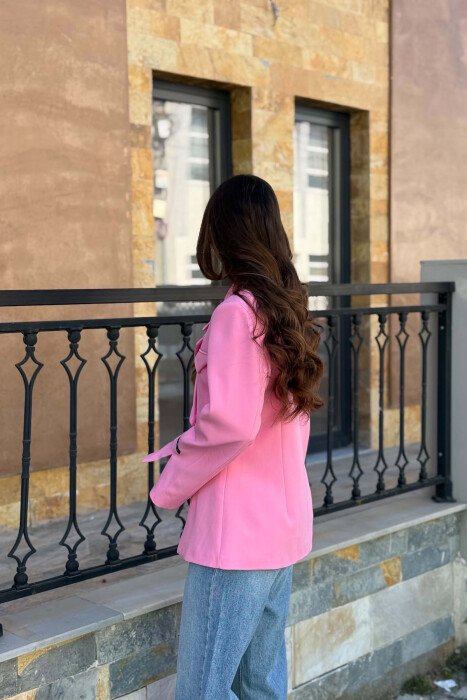XHAKETE KLASIKE NJE NGJYRESHE PER FEMRA NE NGJYRE ROZE - 2